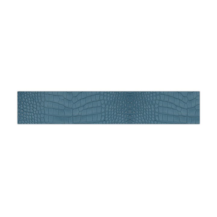 Turquoise Alligator Skin Flano Scarf (Mini)