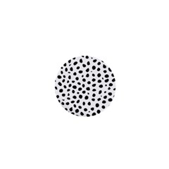 Black And White Seamless Cheetah Spots 1  Mini Magnets by LoolyElzayat