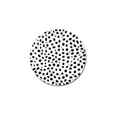 Black And White Seamless Cheetah Spots Golf Ball Marker (4 Pack) by LoolyElzayat