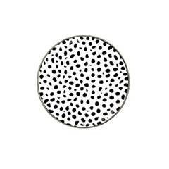 Black And White Seamless Cheetah Spots Hat Clip Ball Marker (10 Pack) by LoolyElzayat