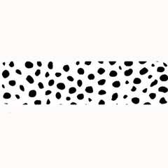 Black And White Seamless Cheetah Spots Large Bar Mats by LoolyElzayat