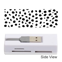 Black And White Seamless Cheetah Spots Memory Card Reader (stick) by LoolyElzayat