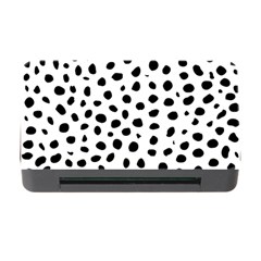 Black And White Seamless Cheetah Spots Memory Card Reader With Cf by LoolyElzayat