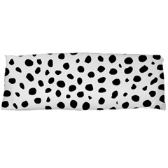 Black And White Seamless Cheetah Spots Body Pillow Case (dakimakura) by LoolyElzayat