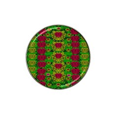 Rainbow Forest The Home Of The Metal Peacocks Hat Clip Ball Marker by pepitasart