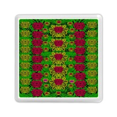 Rainbow Forest The Home Of The Metal Peacocks Memory Card Reader (square) by pepitasart