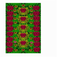 Rainbow Forest The Home Of The Metal Peacocks Large Garden Flag (two Sides) by pepitasart