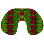 Rainbow Forest The Home Of The Metal Peacocks Travel Neck Pillow Front