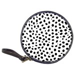 Black And White Seamless Cheetah Spots Classic 20-CD Wallets Front