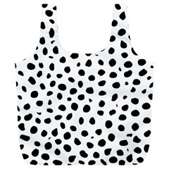 Black And White Seamless Cheetah Spots Full Print Recycle Bag (xl) by LoolyElzayat