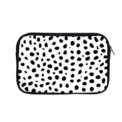 Black And White Seamless Cheetah Spots Apple Macbook Pro 13  Zipper Case by LoolyElzayat