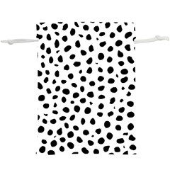 Black And White Seamless Cheetah Spots  Lightweight Drawstring Pouch (xl) by LoolyElzayat