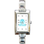 Child Abuse Prevention Support  Rectangle Italian Charm Watch Front