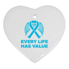 Child Abuse Prevention Support  Ornament (heart) by artjunkie