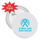 Child Abuse Prevention Support  2.25  Buttons (10 pack)  Front