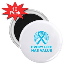 Child Abuse Prevention Support  2 25  Magnets (10 Pack)  by artjunkie