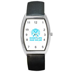 Child Abuse Prevention Support  Barrel Style Metal Watch by artjunkie