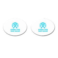 Child Abuse Prevention Support  Cufflinks (oval)