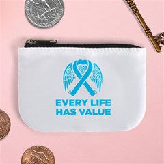 Child Abuse Prevention Support  Mini Coin Purse by artjunkie