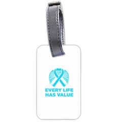 Child Abuse Prevention Support  Luggage Tag (one Side) by artjunkie