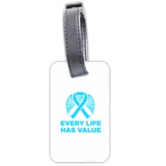 Child Abuse Prevention Support  Luggage Tag (two Sides) by artjunkie