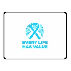 Child Abuse Prevention Support  Double Sided Fleece Blanket (small) 