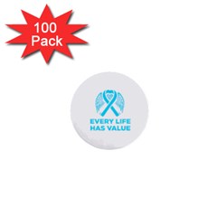 Child Abuse Prevention Support  1  Mini Buttons (100 Pack)  by artjunkie