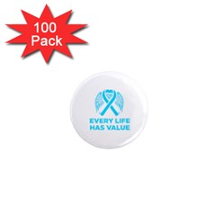 Child Abuse Prevention Support  1  Mini Magnets (100 Pack)  by artjunkie