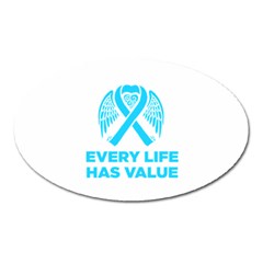 Child Abuse Prevention Support  Oval Magnet by artjunkie