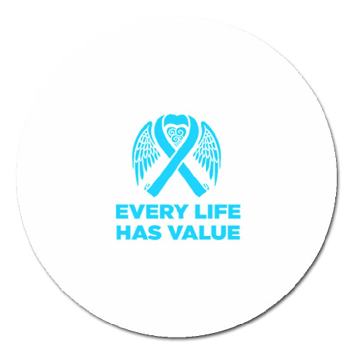 Child Abuse Prevention Support  Magnet 5  (Round)