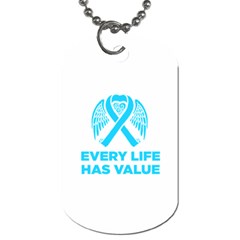 Child Abuse Prevention Support  Dog Tag (two Sides)