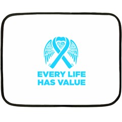 Child Abuse Prevention Support  Fleece Blanket (mini) by artjunkie