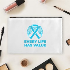 Child Abuse Prevention Support  Cosmetic Bag (large)