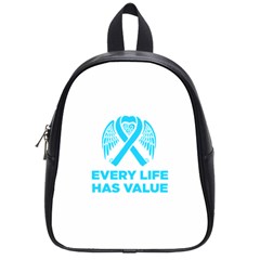 Child Abuse Prevention Support  School Bag (small) by artjunkie