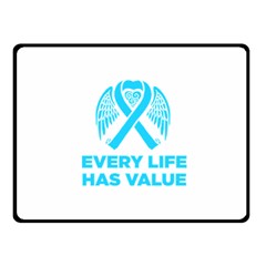 Child Abuse Prevention Support  Fleece Blanket (small) by artjunkie