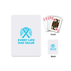 Child Abuse Prevention Support  Playing Cards Single Design (mini) by artjunkie