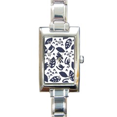 Orchard Leaves Rectangle Italian Charm Watch by andStretch