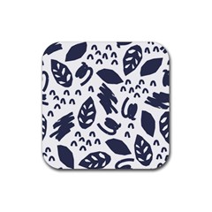 Orchard Leaves Rubber Coaster (square)  by andStretch