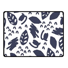 Orchard Leaves Double Sided Fleece Blanket (small)  by andStretch