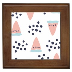 Watermelon Slice Framed Tile