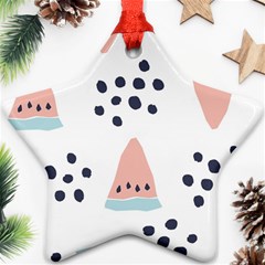 Watermelon Slice Ornament (star)