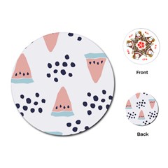 Watermelon Slice Playing Cards Single Design (round)