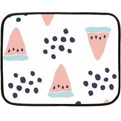 Watermelon Slice Double Sided Fleece Blanket (mini)  by andStretch