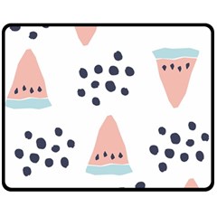 Watermelon Slice Fleece Blanket (medium)  by andStretch