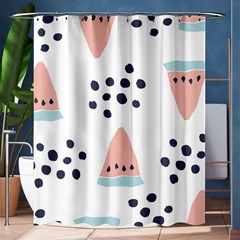 Watermelon Slice Shower Curtain 60  X 72  (medium)  by andStretch