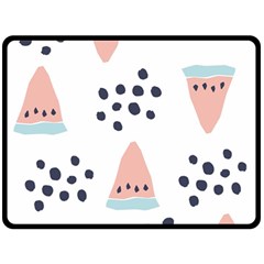 Watermelon Slice Double Sided Fleece Blanket (large)  by andStretch