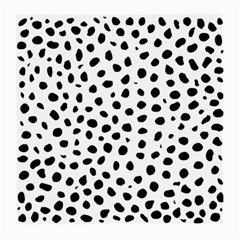 Black And White Seamless Cheetah Spots Medium Glasses Cloth by LoolyElzayat