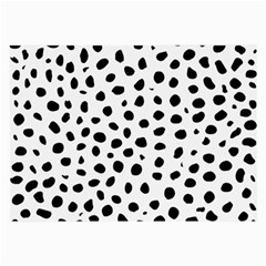 Black And White Seamless Cheetah Spots Large Glasses Cloth (2 Sides) by LoolyElzayat