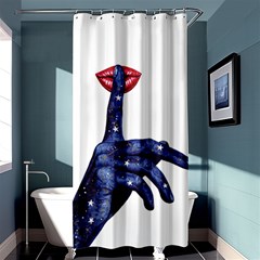 Hush Silence Quiet Secret Silent Shower Curtain 36  X 72  (stall) 