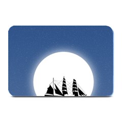 Boat Silhouette Moon Sailing Plate Mats